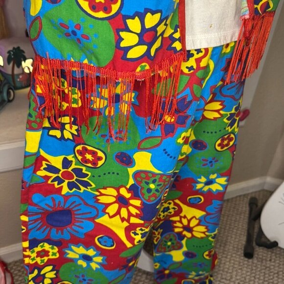 Hippie Dippie Costume Shirt Vest Pants - Picture 3 of 3